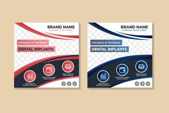 Download Dental Implants Square Banner - Plants Collection