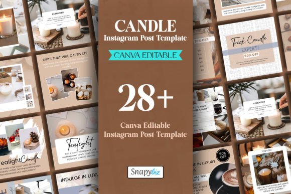 Download Candle Instagram Canva Post Template - Premium Resources