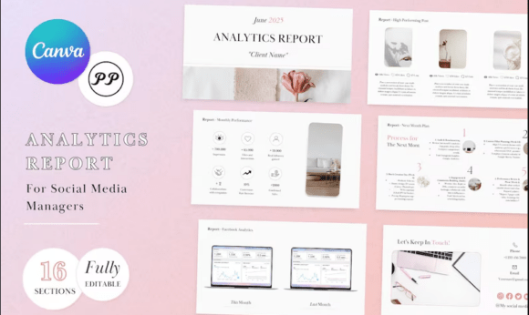 Download Social Media Analytics Report Template - Social media analytics Collection