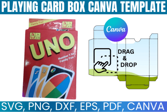 Download Playing Card Box Editable Canva Template - Editable canva template Collection