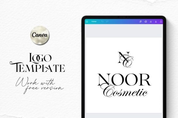 Download Canva Logo Template – Noor Cosmetic - Canva logo template Collection