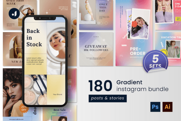 Download Gradient Instagram Bundle - Instagram bundle Collection